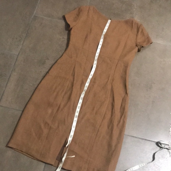 Zenobia Brown Square Neckline Dress Sz 6 - Picture 9 of 9